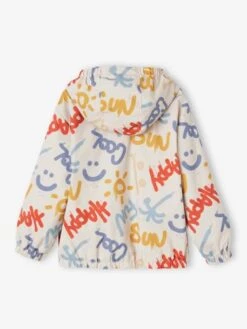 Coupe-vent à Capuche Motifs Graffitis Garçon - Argile -Vertbaudet Soldes Boutique coupe vent a capuche motifs graffitis garcon 3