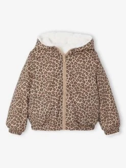 Coupe-vent à Capuche Réversible Fille Léopard/sherpa - Beige 16 Coupe-vent à Capuche Réversible Fille Léopard/sherpa - Beige -Vertbaudet Soldes Boutique coupe vent a capuche reversible fille leopardsherpa 6