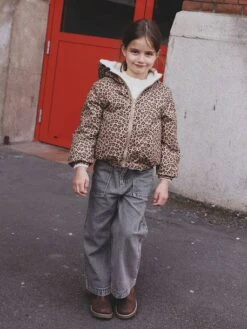 Coupe-vent à Capuche Réversible Fille Léopard/sherpa - Beige 18 Coupe-vent à Capuche Réversible Fille Léopard/sherpa - Beige -Vertbaudet Soldes Boutique coupe vent a capuche reversible fille leopardsherpa 8