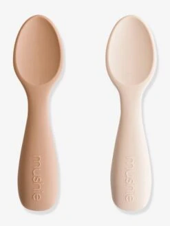 Mushie Cuillère D'apprentissage - - Beige -Vertbaudet Soldes Boutique cuillere dapprentissage 1 2