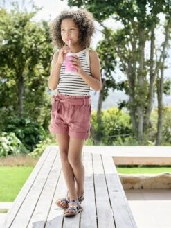 Débardeur En Côtes Fille - Rose Bonbon 16 Débardeur En Côtes Fille - Rose Bonbon -Vertbaudet Soldes Boutique debardeur en cotes fille 16