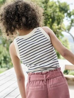 Débardeur En Côtes Fille - Rose Bonbon 17 Débardeur En Côtes Fille - Rose Bonbon -Vertbaudet Soldes Boutique debardeur en cotes fille 17