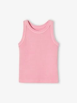 Débardeur En Côtes Fille - Rose Bonbon 18 Débardeur En Côtes Fille - Rose Bonbon -Vertbaudet Soldes Boutique debardeur en cotes fille 18
