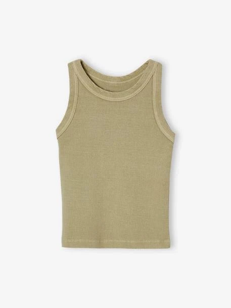 Débardeur En Côtes Fille - Rose Bonbon 10 Débardeur En Côtes Fille - Rose Bonbon – Image 10