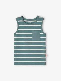 Débardeur Rayé Garçon - écru -Vertbaudet Soldes Boutique debardeur raye garcon 12