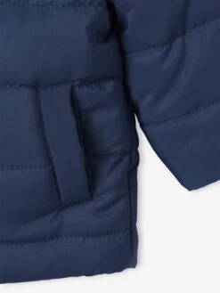 Doudoune à Capuche Bébé Réversible - Marine -Vertbaudet Soldes Boutique doudoune a capuche bebe reversible 6