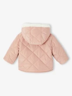 Doudoune Bébé Réversible - Vieux Rose -Vertbaudet Soldes Boutique doudoune bebe reversible 2