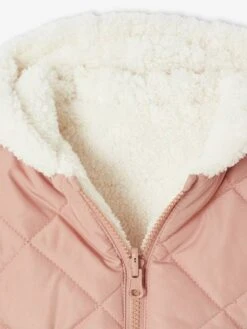 Doudoune Bébé Réversible - Vieux Rose -Vertbaudet Soldes Boutique doudoune bebe reversible 4