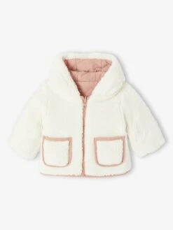 Doudoune Bébé Réversible - Vieux Rose -Vertbaudet Soldes Boutique doudoune bebe reversible 8