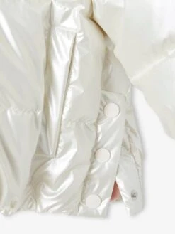 Doudoune Courte Effet Nacré Fille Doublée Maille Polaire - écru 24 Doudoune Courte Effet Nacré Fille Doublée Maille Polaire - écru -Vertbaudet Soldes Boutique doudoune courte effet nacre fille doublee maille polaire 24