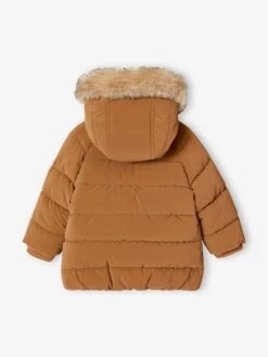 Doudoune Doublée Bébé à Capuche - Curcuma -Vertbaudet Soldes Boutique doudoune doublee bebe a capuche 3