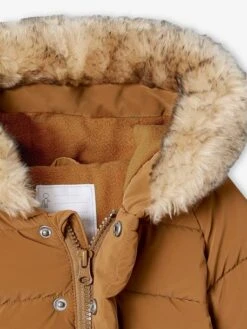Doudoune Doublée Bébé à Capuche - Curcuma -Vertbaudet Soldes Boutique doudoune doublee bebe a capuche 4