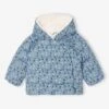 Doudoune Doublée Bébé Asymétrique - Bleu Grisé -Vertbaudet Soldes Boutique doudoune doublee bebe asymetrique 26