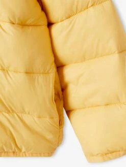 Doudoune Fille Légère à Capuche - Jaune D'or -Vertbaudet Soldes Boutique doudoune fille legere a capuche 2