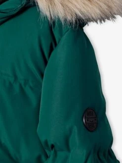 Doudoune Garçon à Capuche Doublée Polaire Avec Moufles Ou Gants - Ambre -Vertbaudet Soldes Boutique doudoune garcon a capuche doublee polaire avec moufles ou gants 16