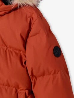 Doudoune Garçon à Capuche Doublée Polaire Avec Moufles Ou Gants - Ambre -Vertbaudet Soldes Boutique doudoune garcon a capuche doublee polaire avec moufles ou gants 9