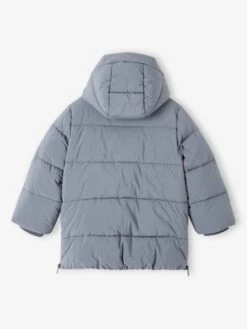 Doudoune Garçon Longue Doublée Sherpa - Bleu Glacier -Vertbaudet Soldes Boutique doudoune garcon longue doublee sherpa 2