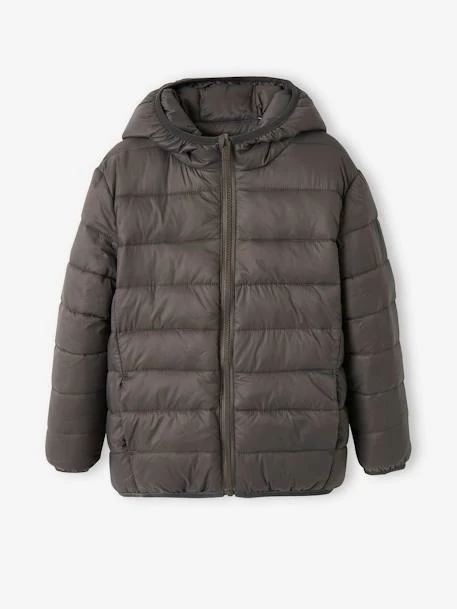 Doudoune Légère Réversible Garçon - Colorblock Anthracite 2 Doudoune Légère Réversible Garçon - Colorblock Anthracite – Image 2