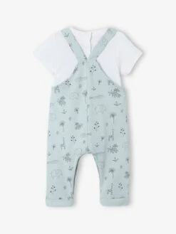 Ensemble 3 Pièces Naissance Salopette + Body + Foulard - Vert 19 Ensemble 3 Pièces Naissance Salopette + Body + Foulard - Vert -Vertbaudet Soldes Boutique ensemble 3 pieces naissance salopette body foulard 3