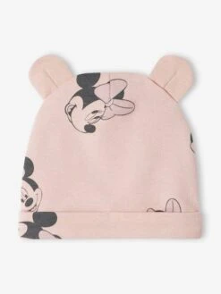 Ensemble Bébé Fille Body + Pantalon + Bonnet Disney Minnie - Rose Poudré -Vertbaudet Soldes Boutique ensemble bebe fille body pantalon bonnet disney minnie 3