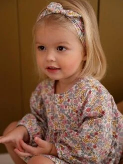 Ensemble Bébé Robe + Bandeau - Multicolore -Vertbaudet Soldes Boutique ensemble bebe robe bandeau 7