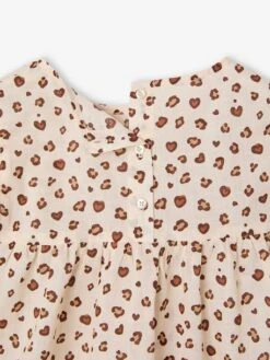 Ensemble Blouse Imprimée Et Short En Gaze De Coton Fille - Jaune Pastel -Vertbaudet Soldes Boutique ensemble blouse imprimee et short en gaze de coton fille 30