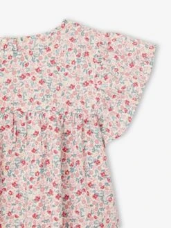 Ensemble Blouse Imprimée Et Short En Gaze De Coton Fille - Jaune Pastel -Vertbaudet Soldes Boutique ensemble blouse imprimee et short en gaze de coton fille 36