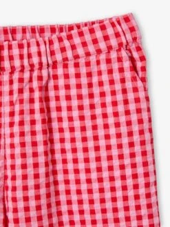 Ensemble Blouse + Pantalon 7/8ème Fille - Rose Bonbon -Vertbaudet Soldes Boutique ensemble blouse pantalon 78eme fille 17