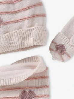 Ensemble Bonnet + Snood + Moufles/mitaines Rayures/coeur Fille - Marine 19 Ensemble Bonnet + Snood + Moufles/mitaines Rayures/coeur Fille - Marine -Vertbaudet Soldes Boutique ensemble bonnet snood mouflesmitaines rayurescoeur fille 5