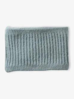 Ensemble Fille Bonnet + Snood + Moufles/mitaines - Vert Sauge -Vertbaudet Soldes Boutique ensemble fille bonnet snood mouflesmitaines 3