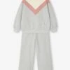 Ensemble Fille Sweat Pantalon Large - Gris Chiné -Vertbaudet Soldes Boutique ensemble fille sweat pantalon large