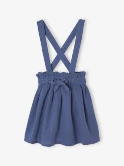 Ensemble Fille T-shirt à Volants Et Jupe à Bretelles En Gaze De Coton - Corail -Vertbaudet Soldes Boutique ensemble fille t shirt a volants et jupe a bretelles en gaze de coton 7