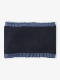 Ensemble Garçon Bonnet + Snood + Moufles/gants « Monstre » - Marine -Vertbaudet Soldes Boutique ensemble garcon bonnet snood mouflesgants monstre 1 3