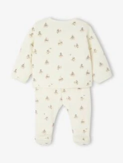 Ensemble Matelassé Gilet + Pantalon à Pieds Entièrement Imprimé - Rose 13 Ensemble Matelassé Gilet + Pantalon à Pieds Entièrement Imprimé - Rose -Vertbaudet Soldes Boutique ensemble matelasse gilet pantalon a pieds entierement imprime 2