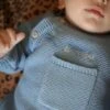 Ensemble Naissance En Tricot - Bleu Glacier -Vertbaudet Soldes Boutique ensemble naissance en tricot