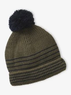 Ensemble Rayé Garçon Bonnet + Snood + Moufles/gants - Bleu Chambray -Vertbaudet Soldes Boutique ensemble raye garcon bonnet snood mouflesgants 10