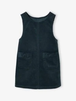 Ensemble Robe Chasuble En Velours Et Blouse Gaze Coton Fille - Bleu Pétrole 16 Ensemble Robe Chasuble En Velours Et Blouse Gaze Coton Fille - Bleu Pétrole -Vertbaudet Soldes Boutique ensemble robe chasuble en velours et blouse gaze coton fille 7