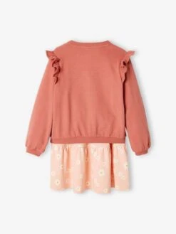 Ensemble Robe Et Cardigan Fille - Pêche -Vertbaudet Soldes Boutique ensemble robe et cardigan fille 5