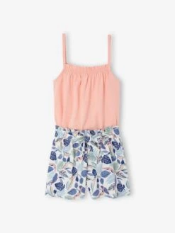 Ensemble Short + Débardeur Fille - Blanc Imprimé