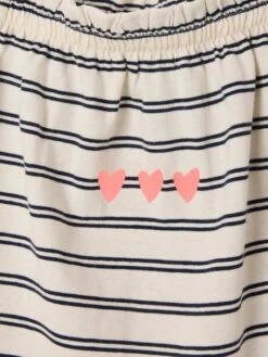 Ensemble Short + Débardeur Fille - Blanc Imprimé -Vertbaudet Soldes Boutique ensemble short debardeur fille 22