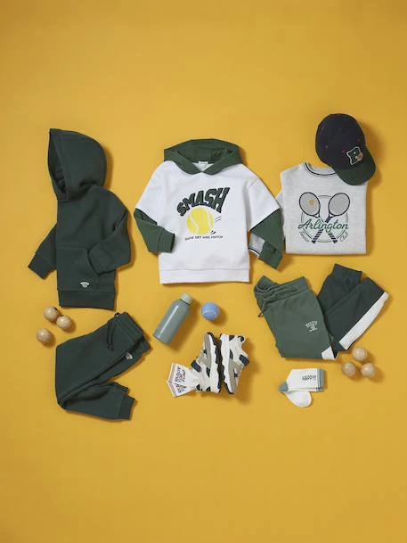 Ensemble Sport épuré Garçon Sweat Manches Longues + Pantalon - Vert Sapin 10 Ensemble Sport épuré Garçon Sweat Manches Longues + Pantalon - Vert Sapin – Image 10