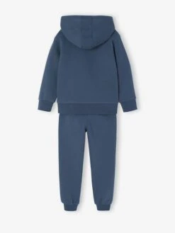 Ensemble Sport Garçon Sweat Capuche Imprimé + Jogging Uni - Bleu Pétrole 23 Ensemble Sport Garçon Sweat Capuche Imprimé + Jogging Uni - Bleu Pétrole -Vertbaudet Soldes Boutique ensemble sport garcon sweat capuche imprime jogging uni 23