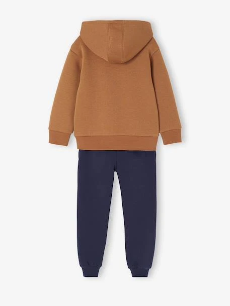 Ensemble Sport Garçon Sweat Capuche Imprimé + Jogging Uni - Bleu Pétrole 16 Ensemble Sport Garçon Sweat Capuche Imprimé + Jogging Uni - Bleu Pétrole – Image 16