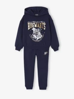 Ensemble Sport Sweat + Pantalon Harry Potter En Molleton - Marine