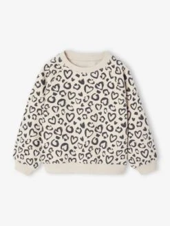 Ensemble Sweat Imprimé Et Legging Flare Fille - Bois De Rose -Vertbaudet Soldes Boutique ensemble sweat imprime et legging flare fille 21