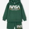 Ensemble Sweat + Short Nasa - Vert Sapin -Vertbaudet Soldes Boutique ensemble sweat short nasa
