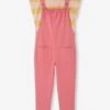 Ensemble T-shirt Et Salopette Fille - Rose -Vertbaudet Soldes Boutique ensemble t shirt et salopette fille