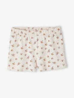 Ensemble Tee-shirt Et Short Fille - Rose Pâle -Vertbaudet Soldes Boutique ensemble tee shirt et short fille 2