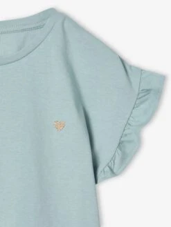 Ensemble Tee-shirt + Pantalon Fille - Vert -Vertbaudet Soldes Boutique ensemble tee shirt pantalon fille 4