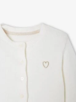 Gilet Boléro Fille En Maille Pointelle - écru -Vertbaudet Soldes Boutique gilet bolero fille en maille pointelle 10